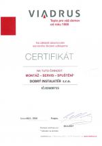 Certifikát Viadrus